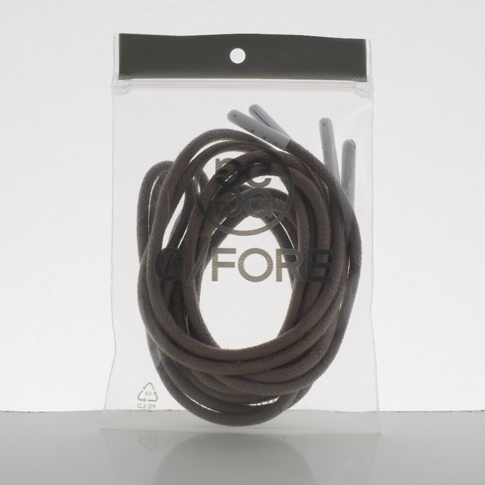G/Fore Shoelaces (Brown Lace & White Caps)